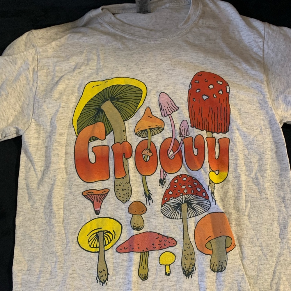 Five below t-shirt mushroom design